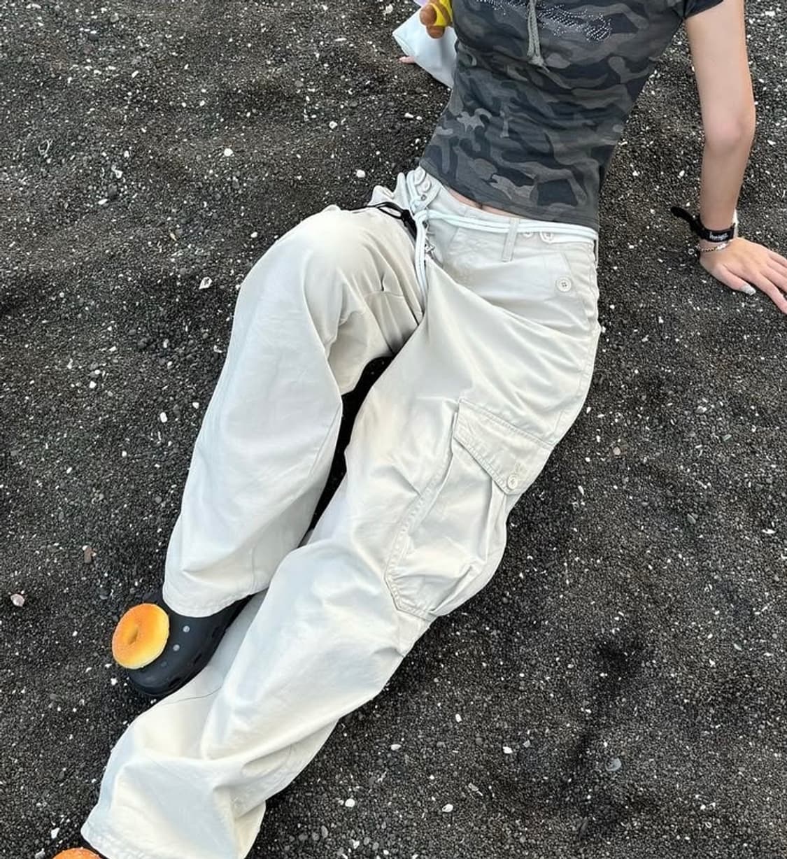 ootj 베이지 포켓 조거 팬츠 상품이미지2