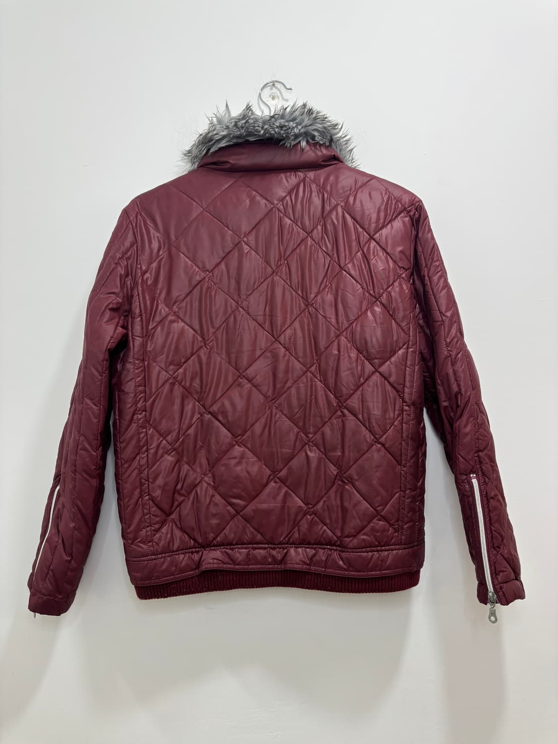 Sorridere 버건디 퍼 패딩 자켓 상품이미지6