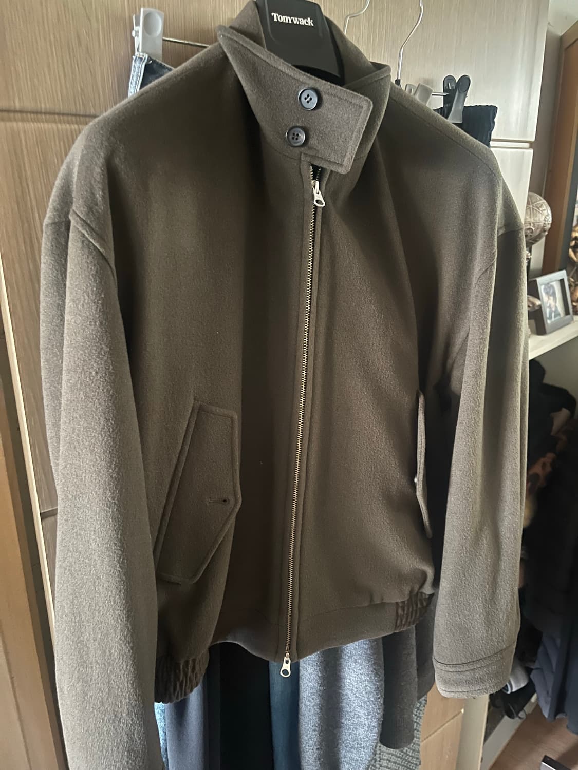 토니웩 캐시미어 해링턴 블루종 자켓  상품이미지3