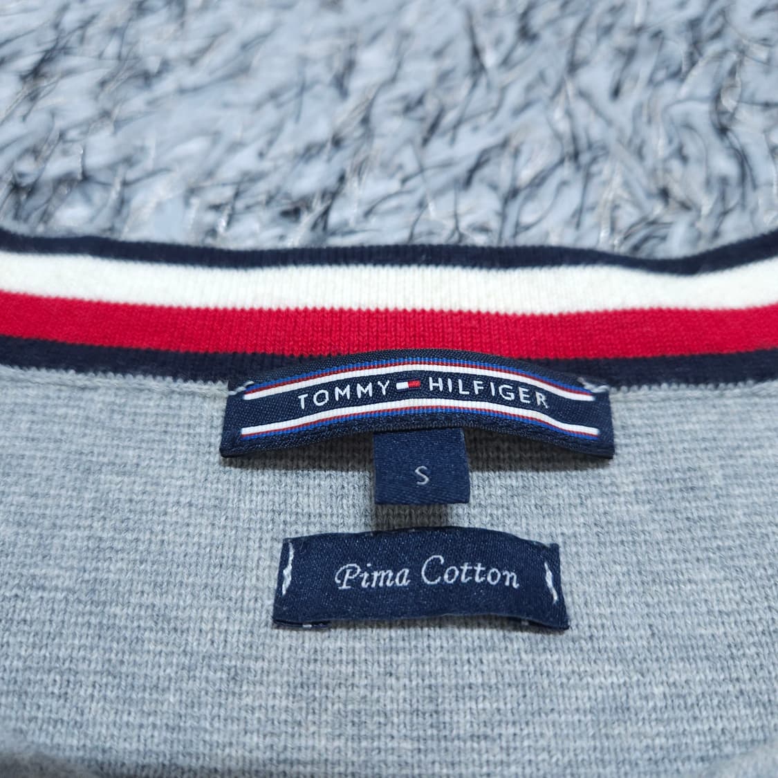 타미힐피거) S 여자 피마코튼 라운드니트 / 왕눈이샵 상품이미지8