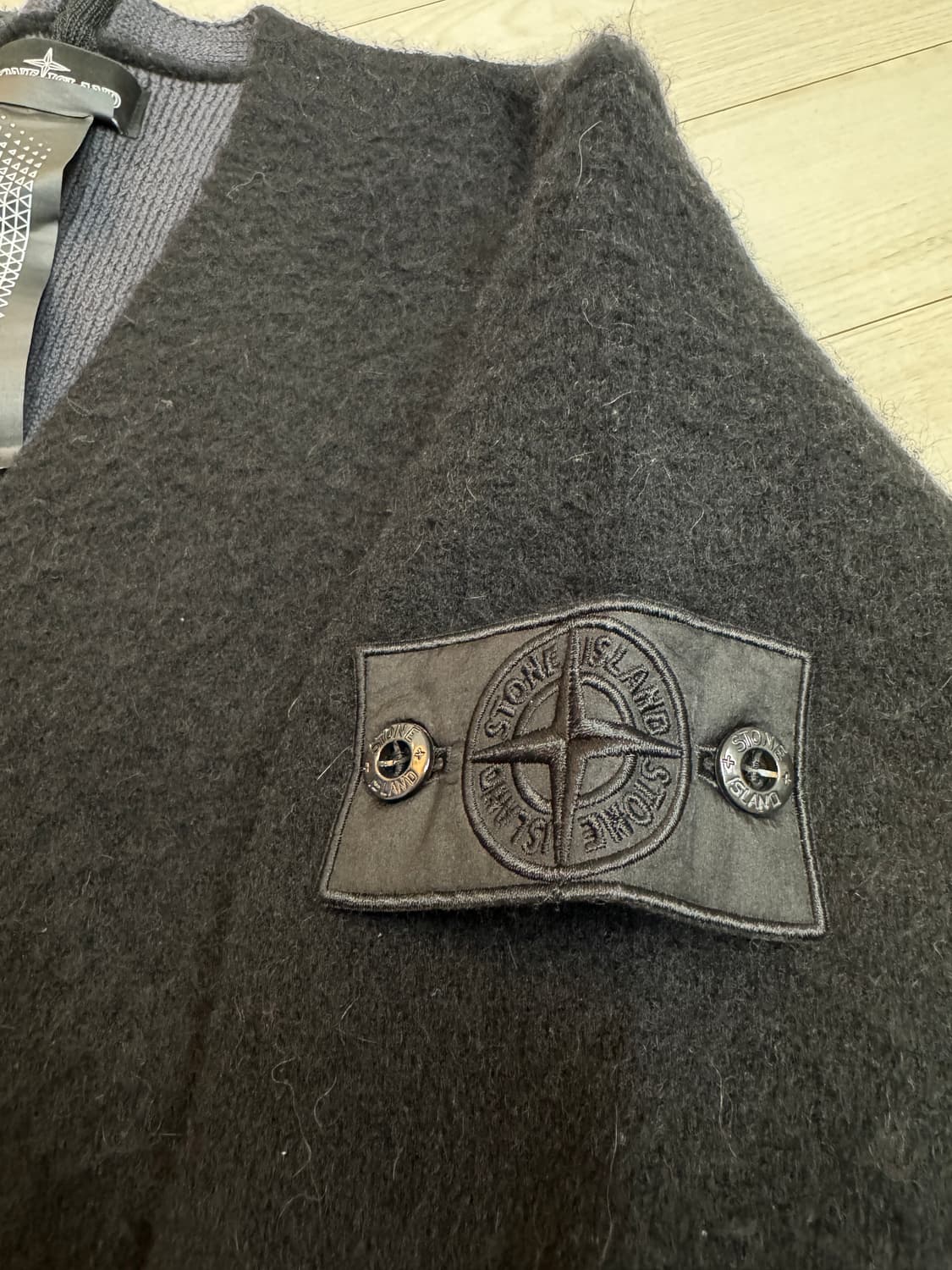 스톤아일랜드 쉐도우 프로젝트 가디건 블랙 M 상품이미지4