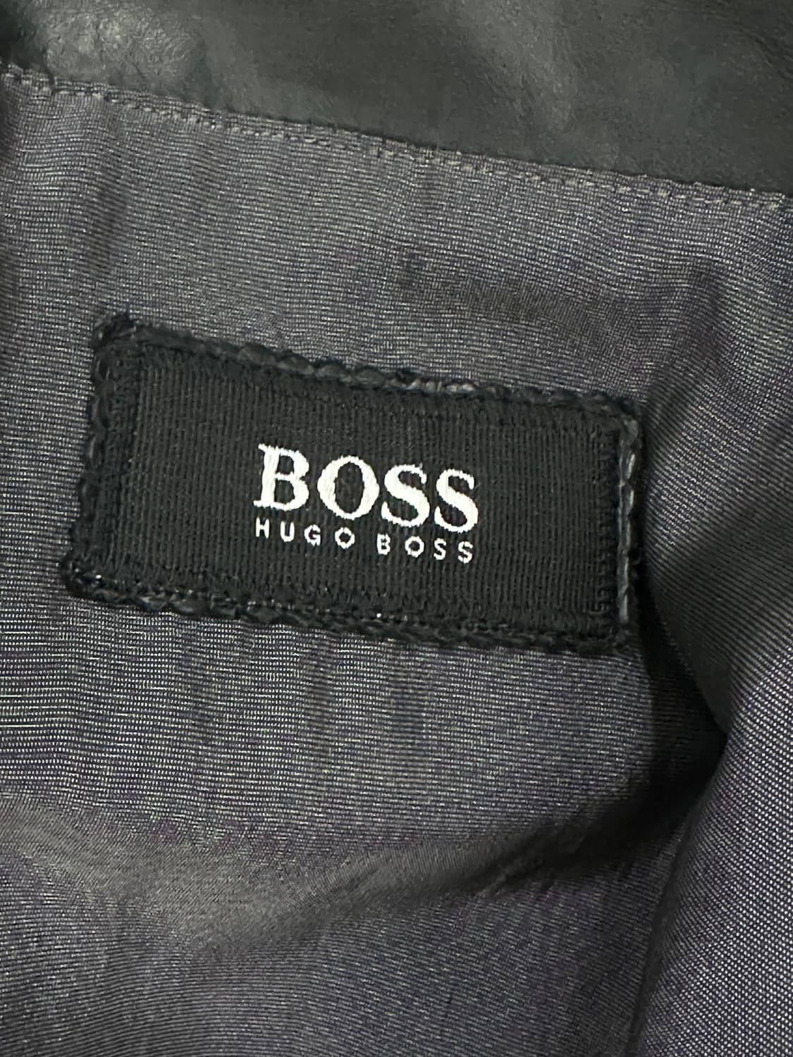 00s HUGO BOSS 카프 레더 코트 56 상품이미지7