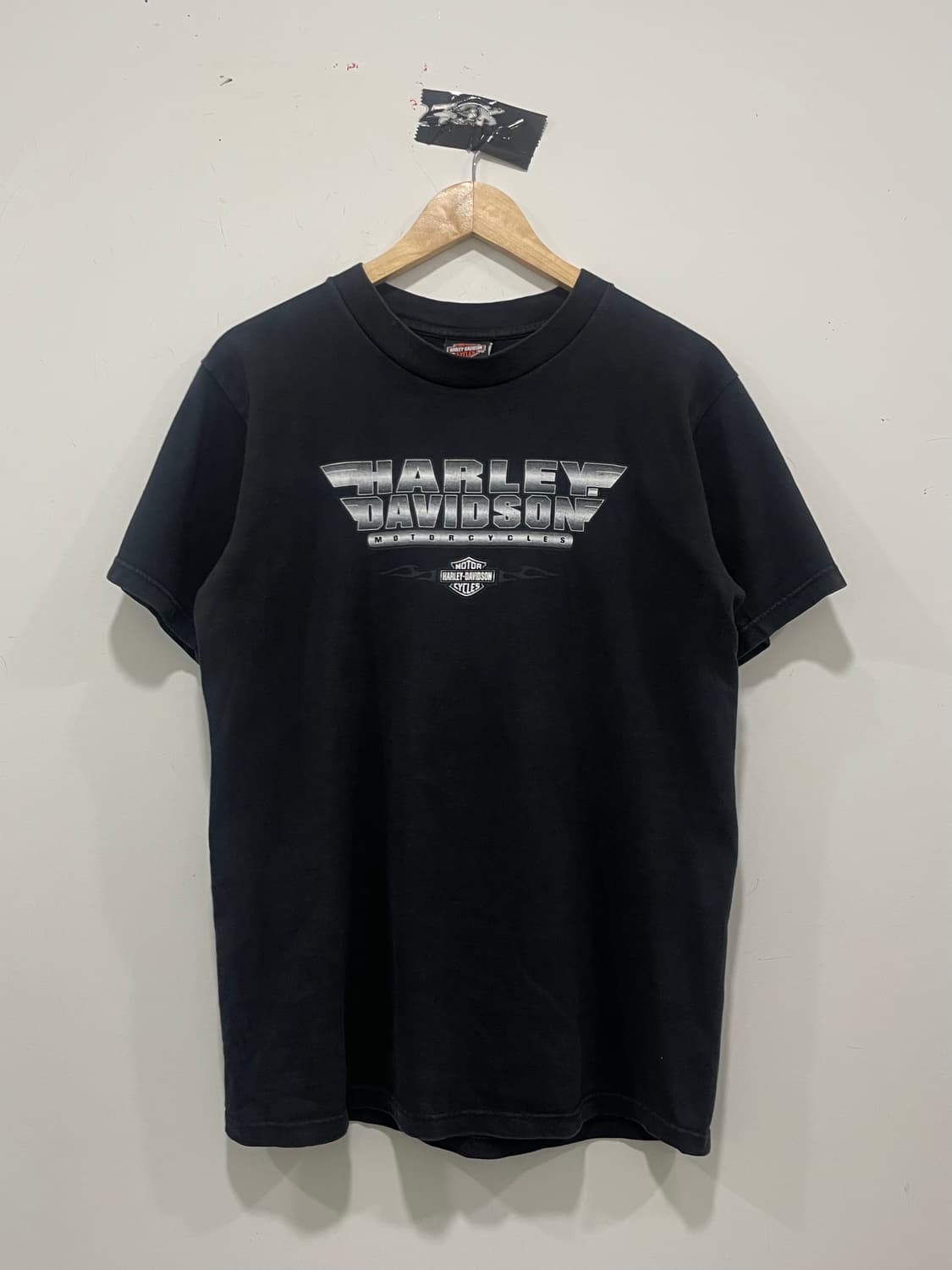 00s Harley Davidson 할리데이비슨 실버 빅로고 반팔 티셔츠 상품이미지5