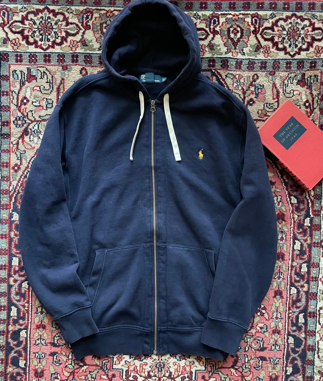 폴로 랄프로렌 네이비 후드 집업 상품이미지1