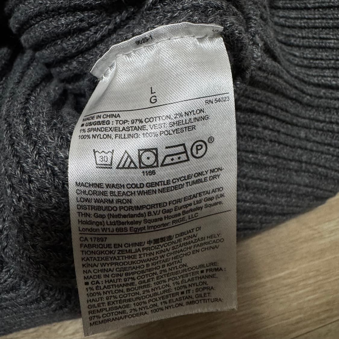 바나나리퍼블릭 니트 집업 상품이미지5