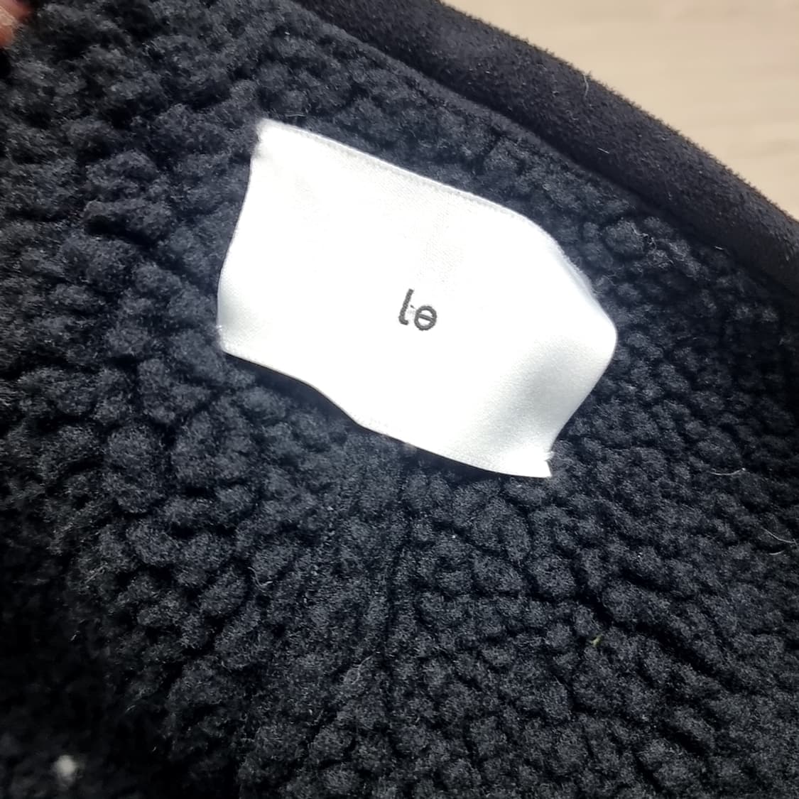 Le 비건스웨이드 뽀글이 블랙자켓(f) 상품이미지2