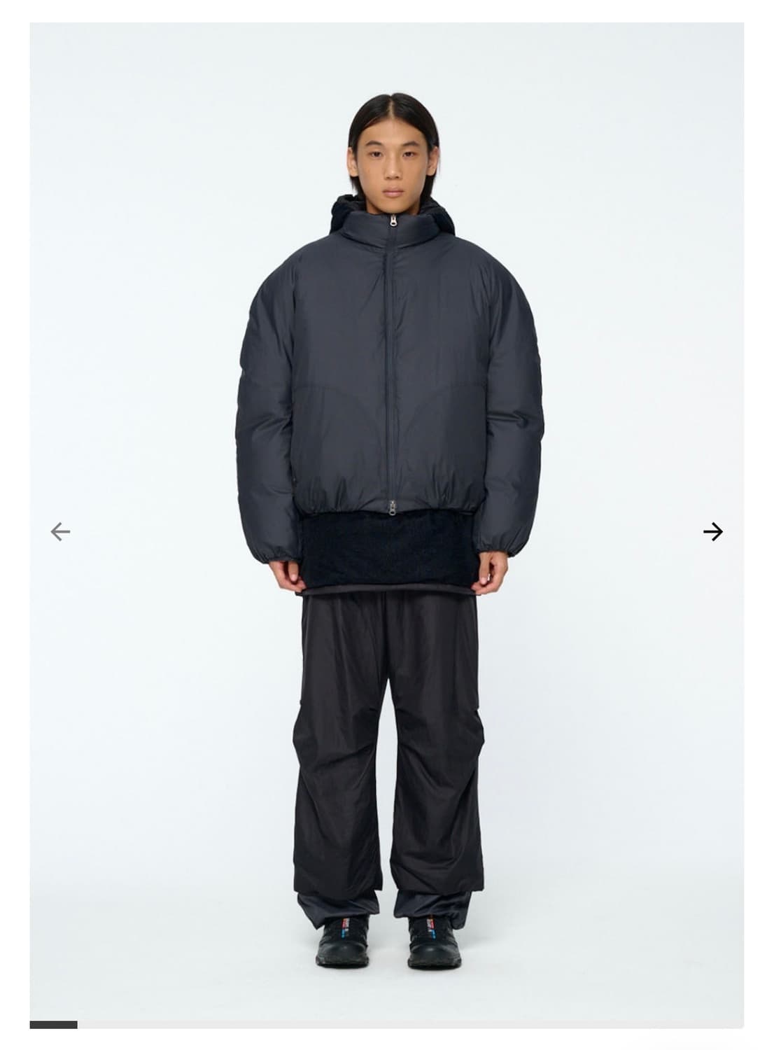 S) 아모멘토 나일론 구스 패딩 Nylon Rever sible Goos 상품이미지1