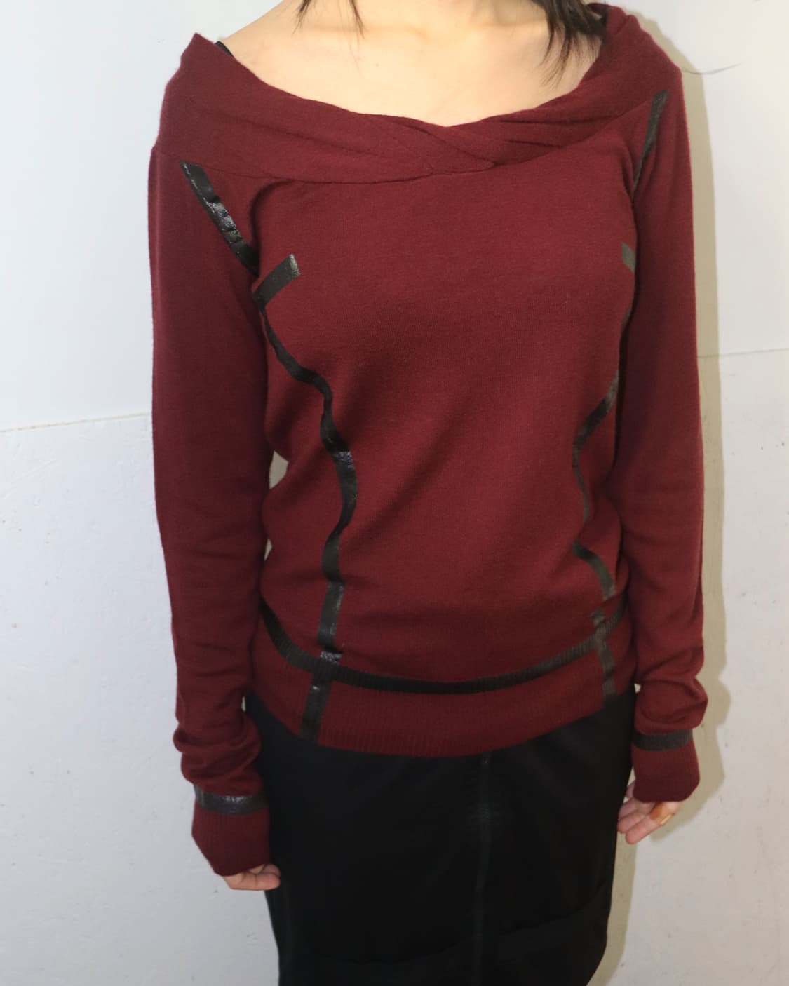 크리스찬 디올 by 존 갈리아노 06AW 테이프 캐시미어 니트 상품이미지4