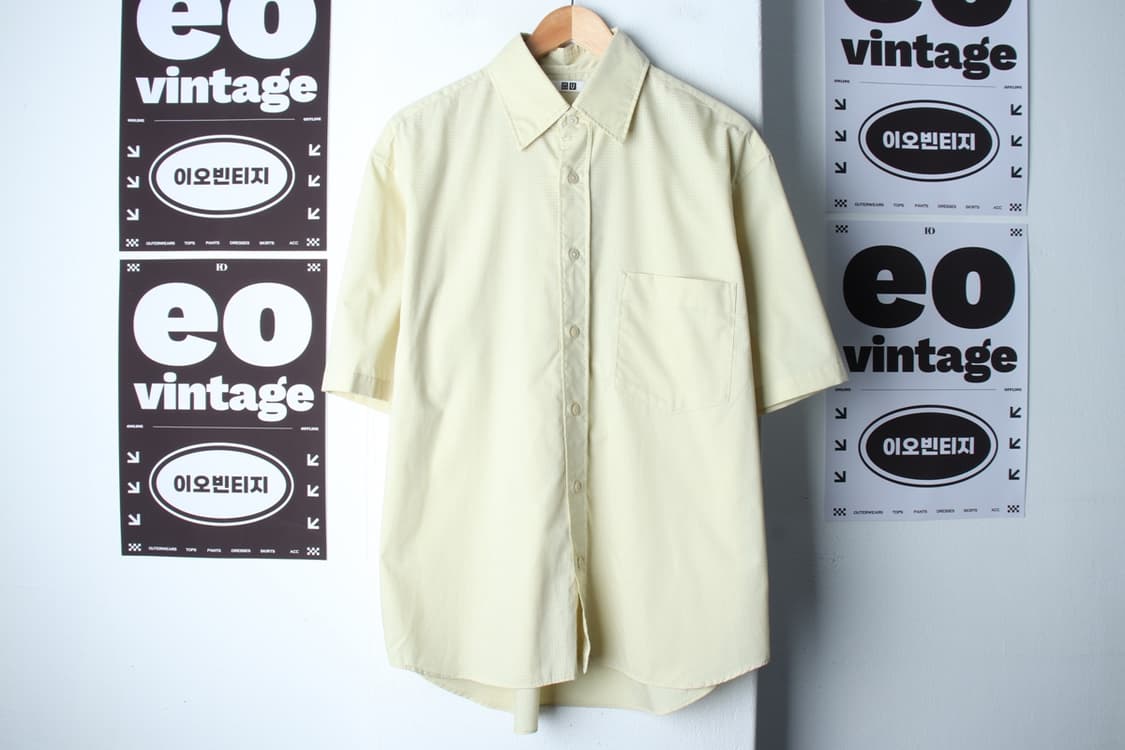 (M-XL) 유니클로 반팔 카라 티셔츠 셔츠 남방 U라인-H32127 상품이미지2