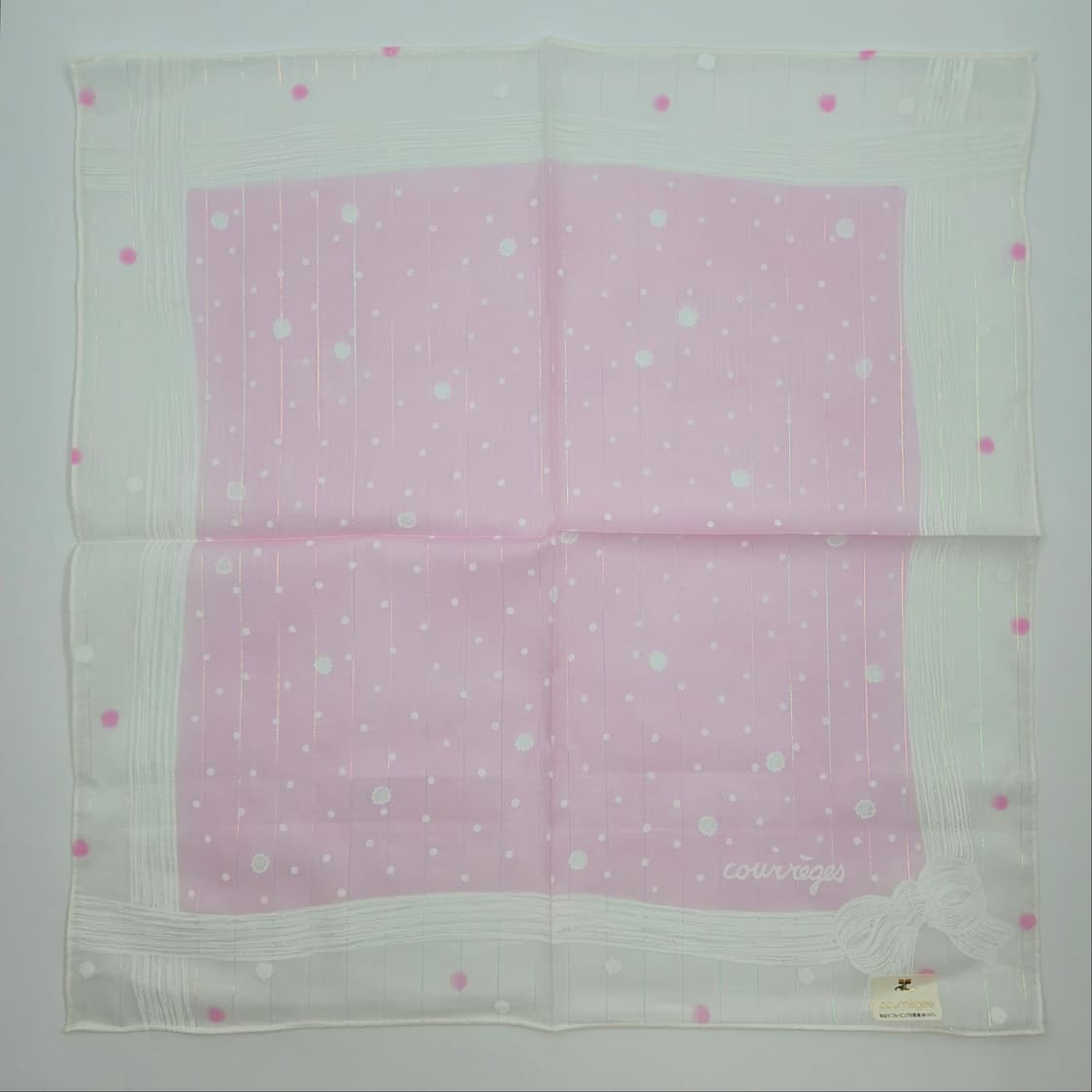 [새상품] courreges 꾸레쥬 손수건 스카프 - 8 상품이미지4