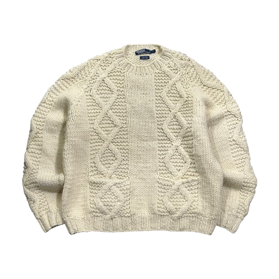 [POLO] 폴로랄프로렌 우루과이 핸드니트 울 아란 니트스웨터 상품이미지1