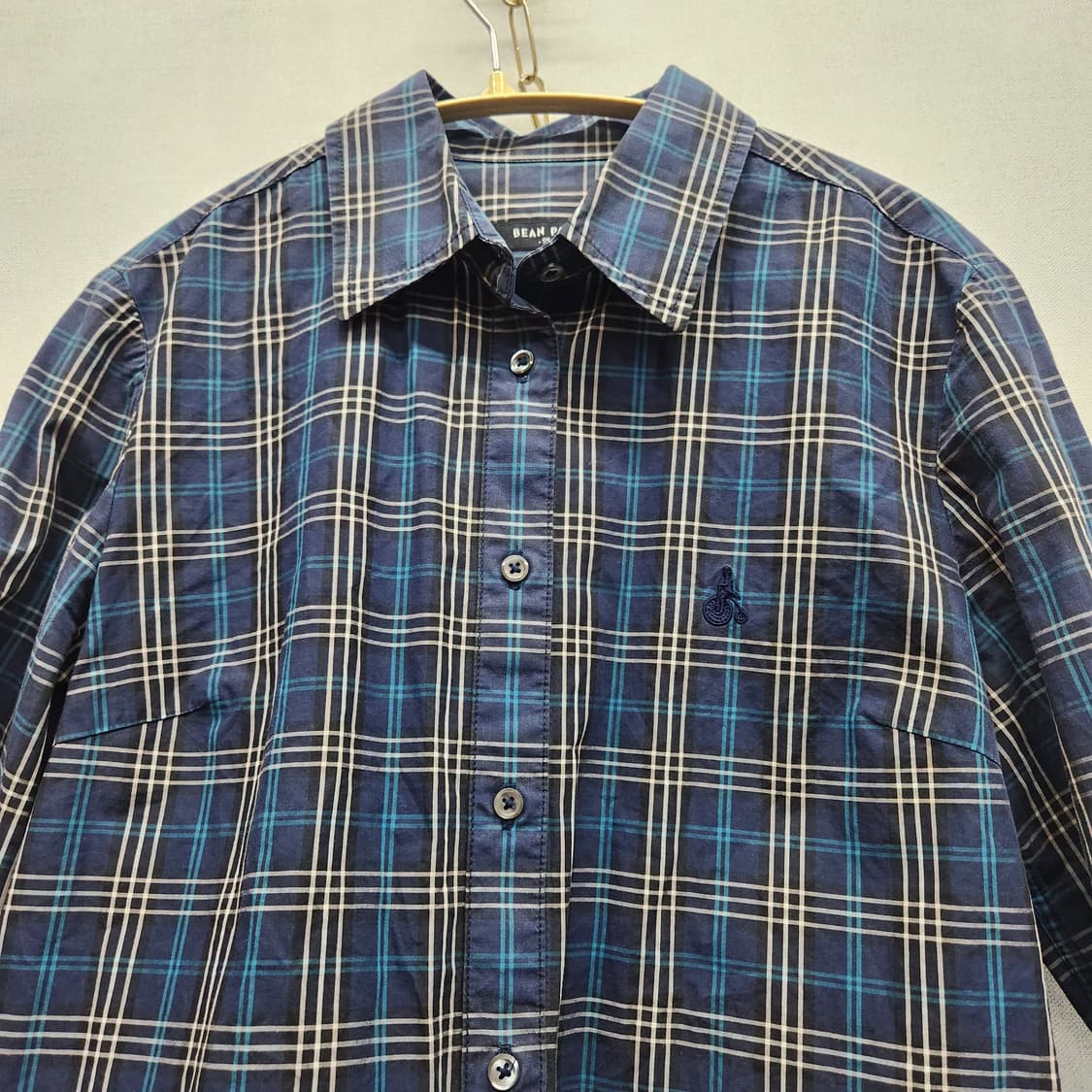 빈폴 로고자수 체크패턴 셔츠 95(S) 상품이미지2