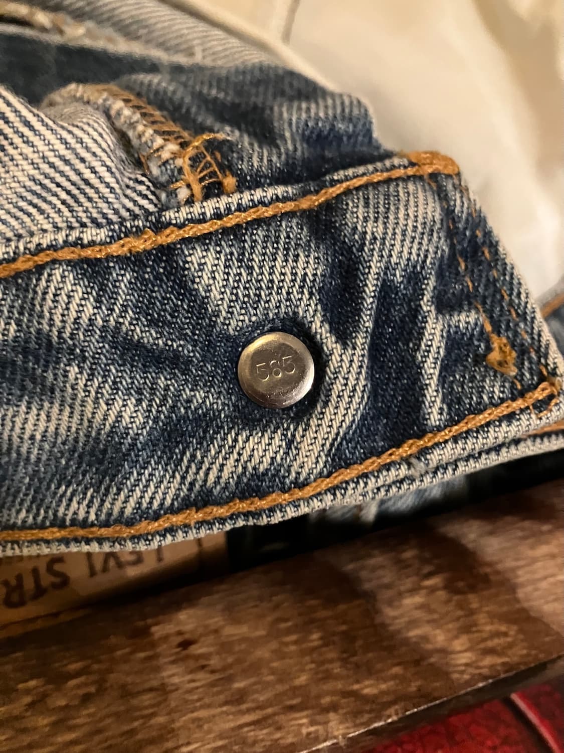 90s USA 빈티지 리바이스 517 오렌지탭 부츠컷 데님 팬츠 상품이미지9