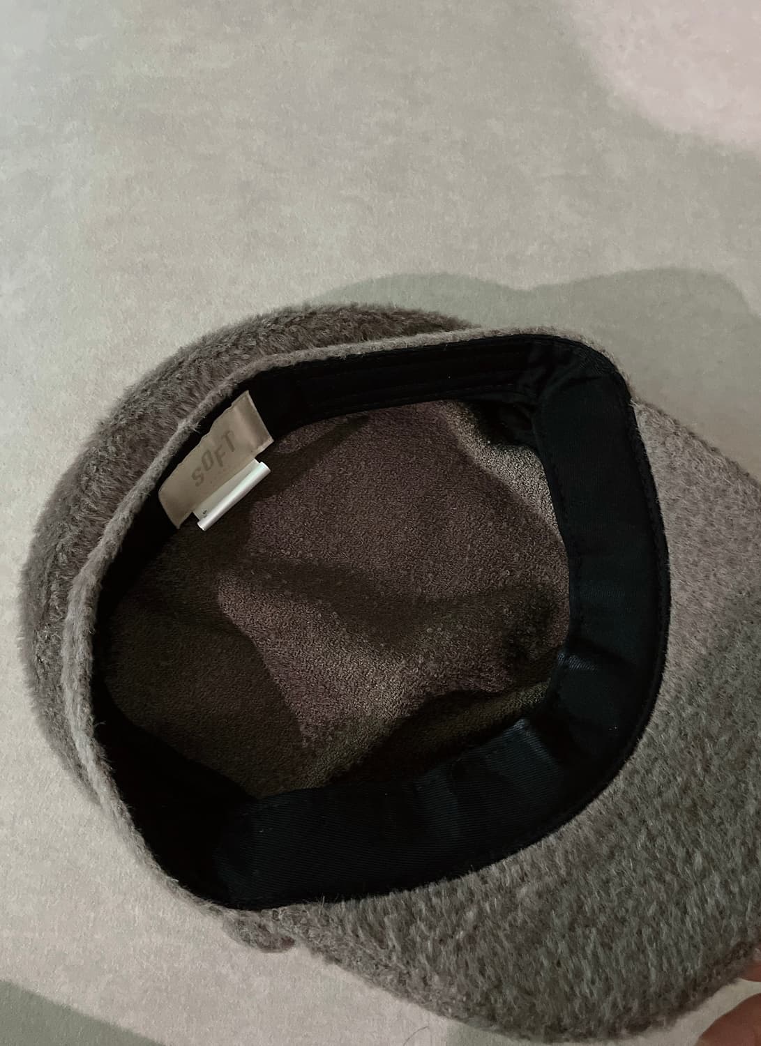 소프트서울 울모자 볼캡 헌팅캡 flat cap 그레이 상품이미지2