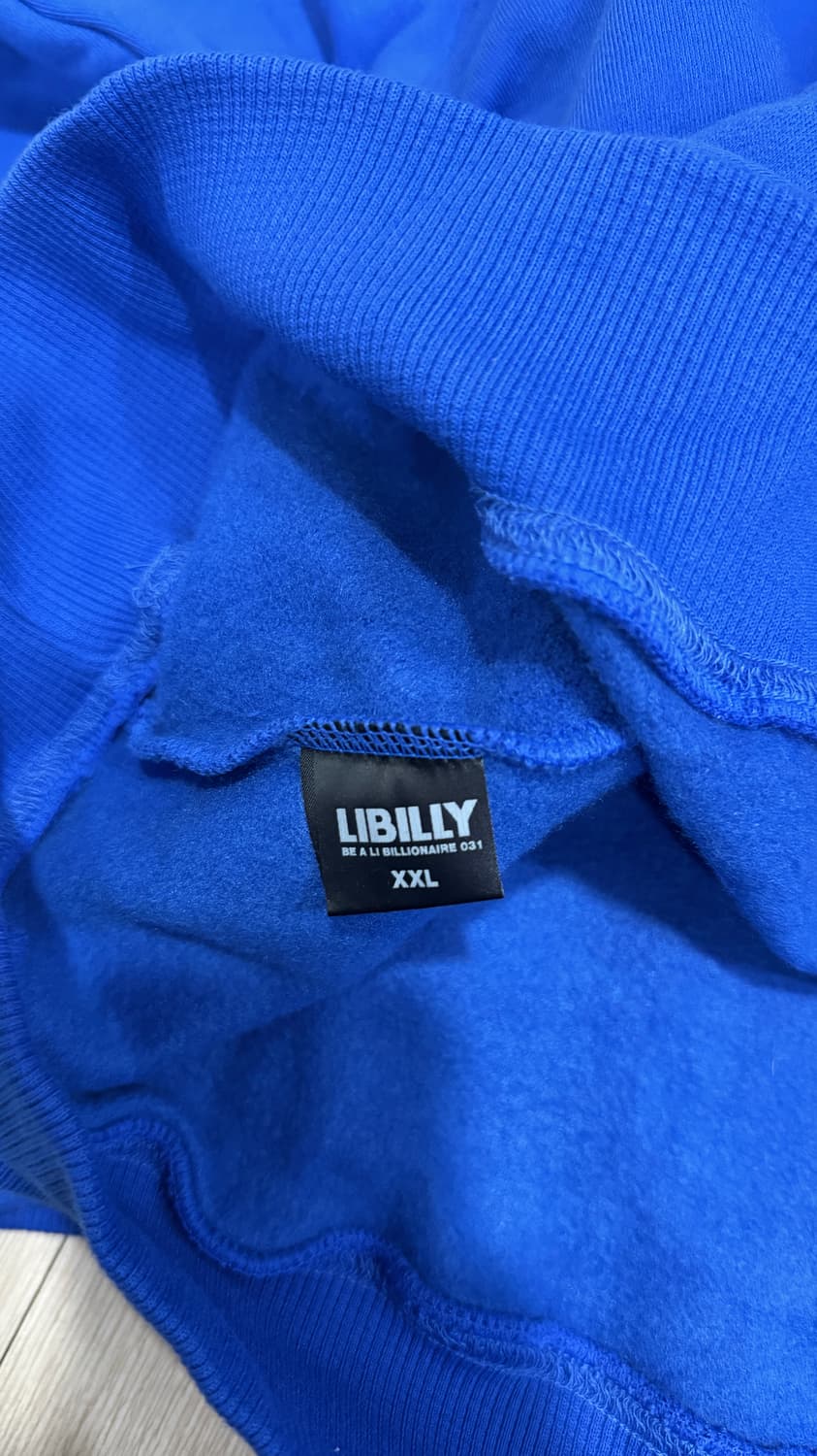 창모 LIBILLY 파란색 후드티 XXL 상품이미지4