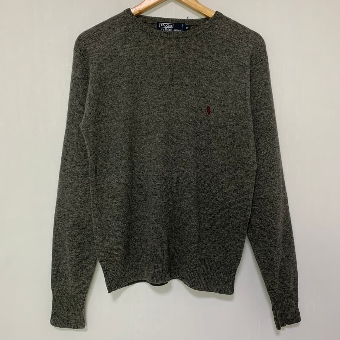 폴로 랄프로렌 램스울 100 그레이 빈티지 니트 스웨터 170 여성 M 상품이미지2