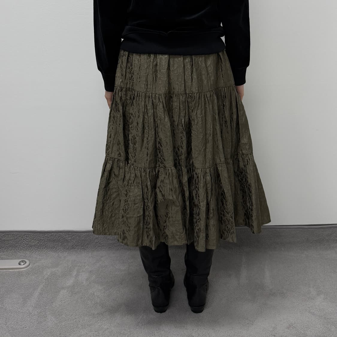 Porlar. jacquard skirt 상품이미지3