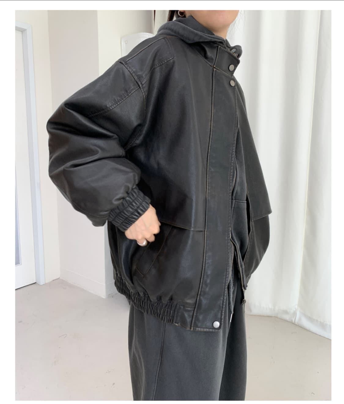 페인티드우드 빈티지 레더 자켓  상품이미지4