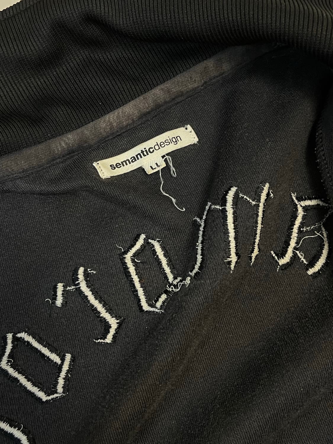 Semantic Design 벨벳 하이넥 집업 상품이미지3