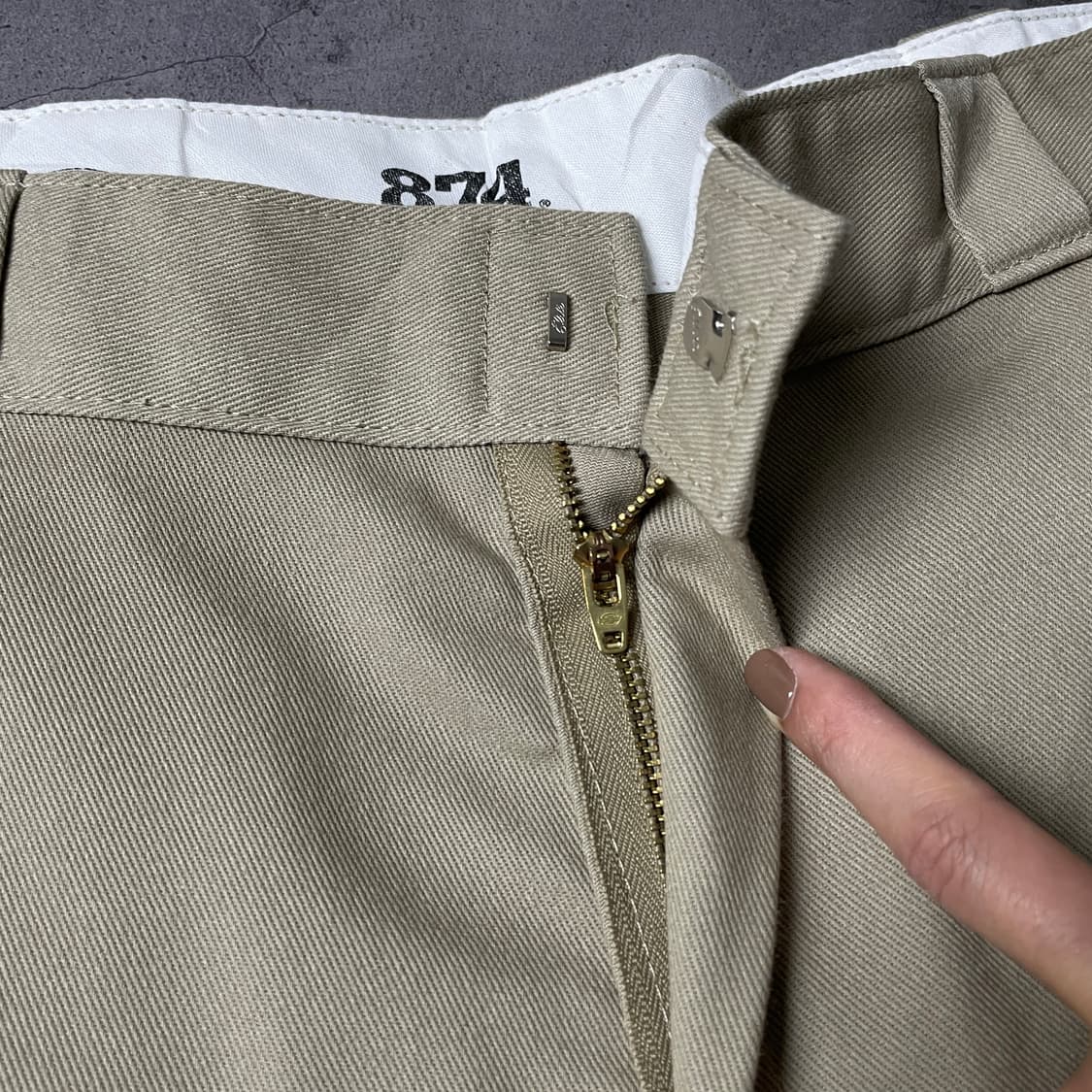 DICKIES 디키즈874 빈티지 베이지 코튼 워크 팬츠 A00827 상품이미지3