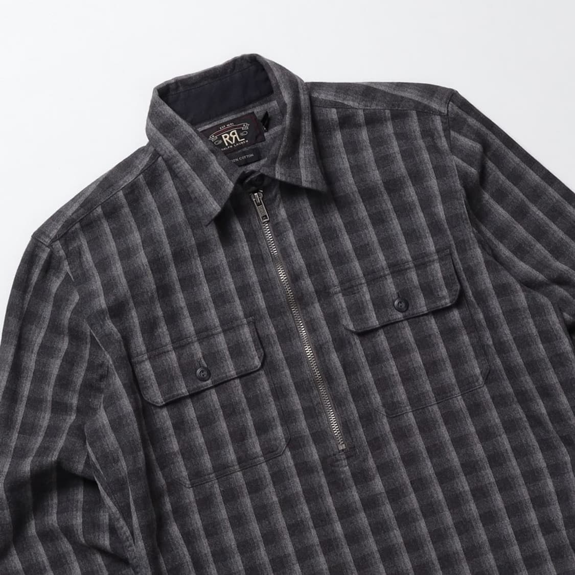 RRL 하프집업 체크 셔츠    상품이미지4