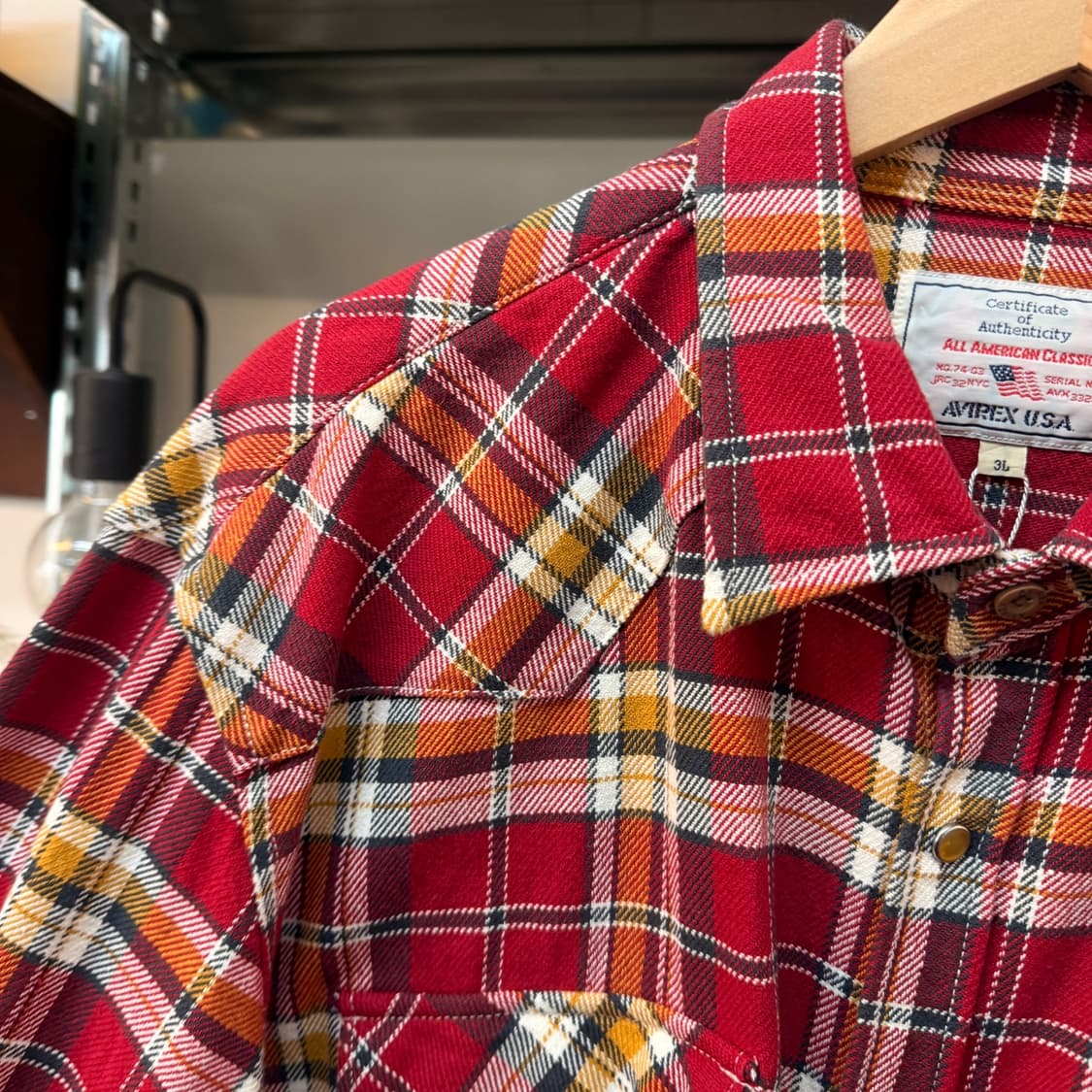 아비렉스 웨스턴 체크 셔츠  상품이미지4