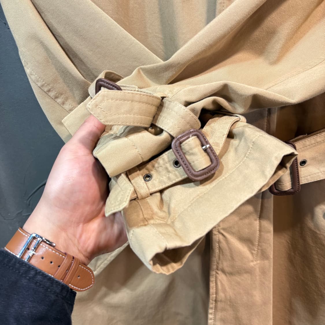 [M] BURBERRY 버버리 베이지 트렌치 코트 상품이미지3