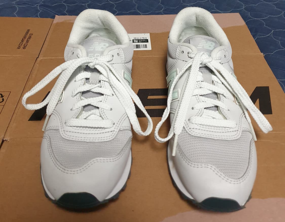 뉴발란스 500 클래식 스니커즈 라이트그레이&민트 (250) 상품이미지3