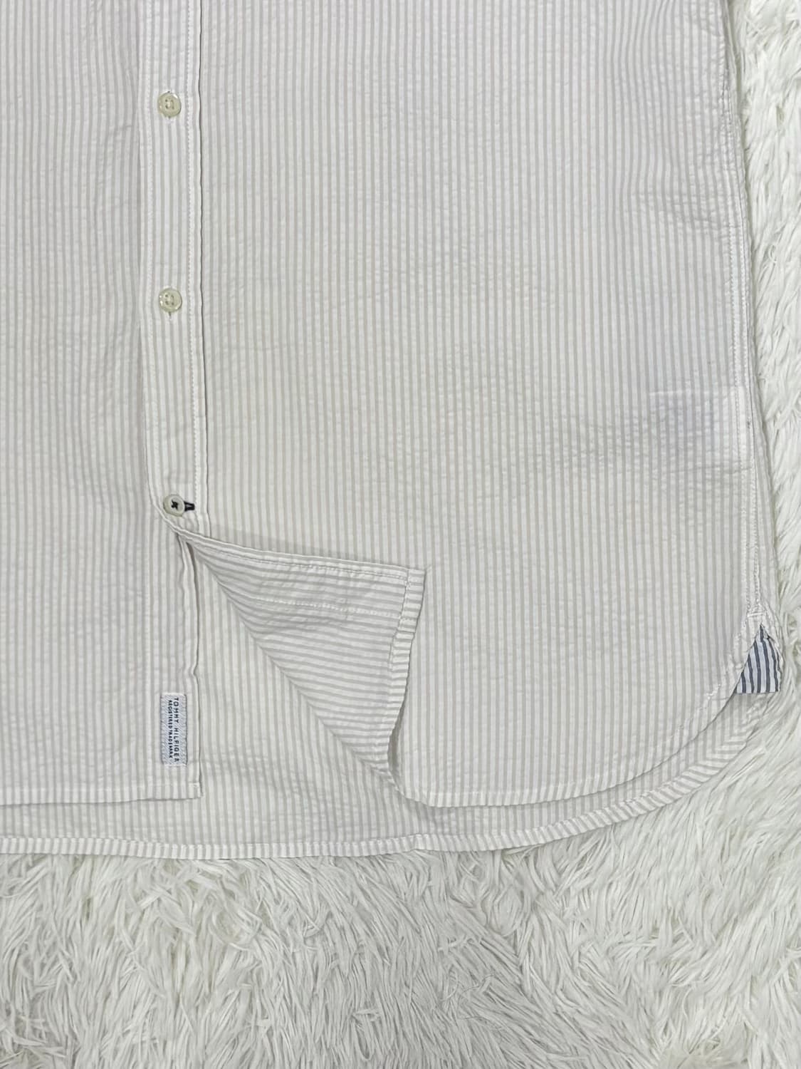 타미힐피거 스몰로고 스트라이프 반팔 셔츠 상품이미지6