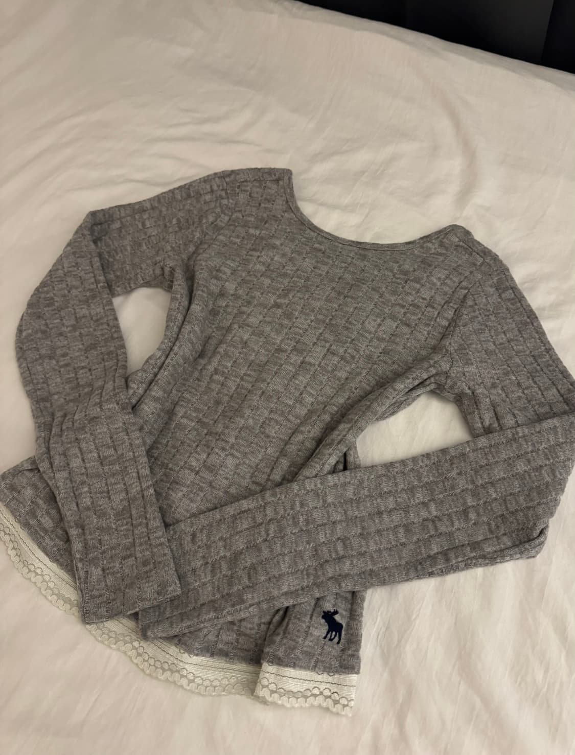 아베크롬비 그레이 롱슬리브 레이스 상품이미지2