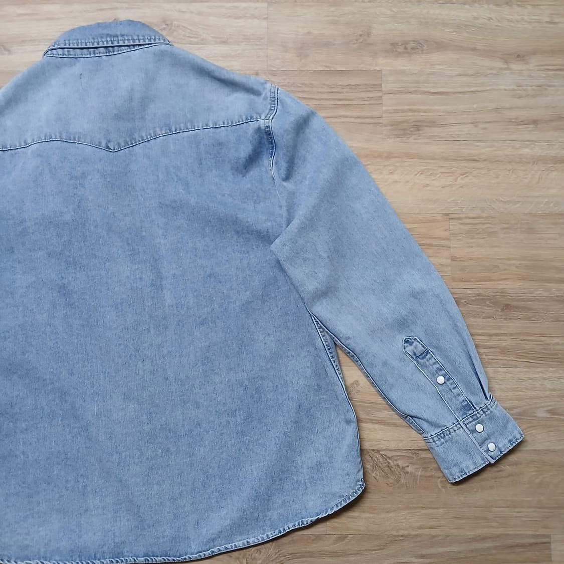 PLAC mergo 콜라보 웨스턴 데님 청셔츠 남방 플랙 메르고 상품이미지7