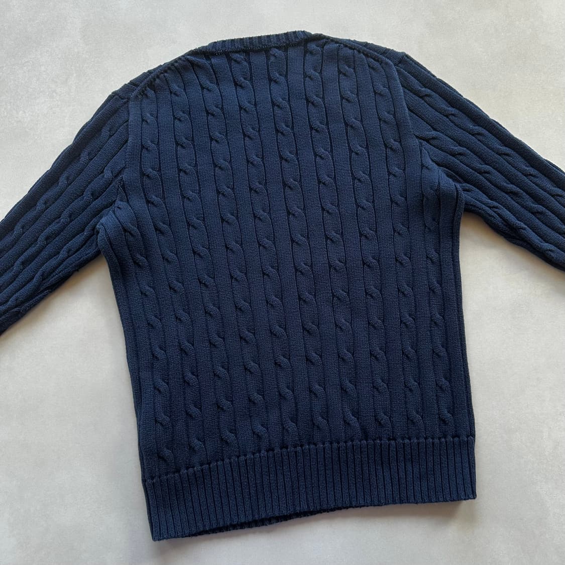 [M]폴로 랄프로렌 꽈배기 니트 스웨터 네이비 상품이미지5