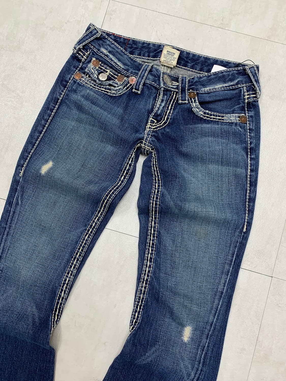 트루릴리전 스티치 디테일 부츠컷 데님 팬츠 #654 상품이미지2