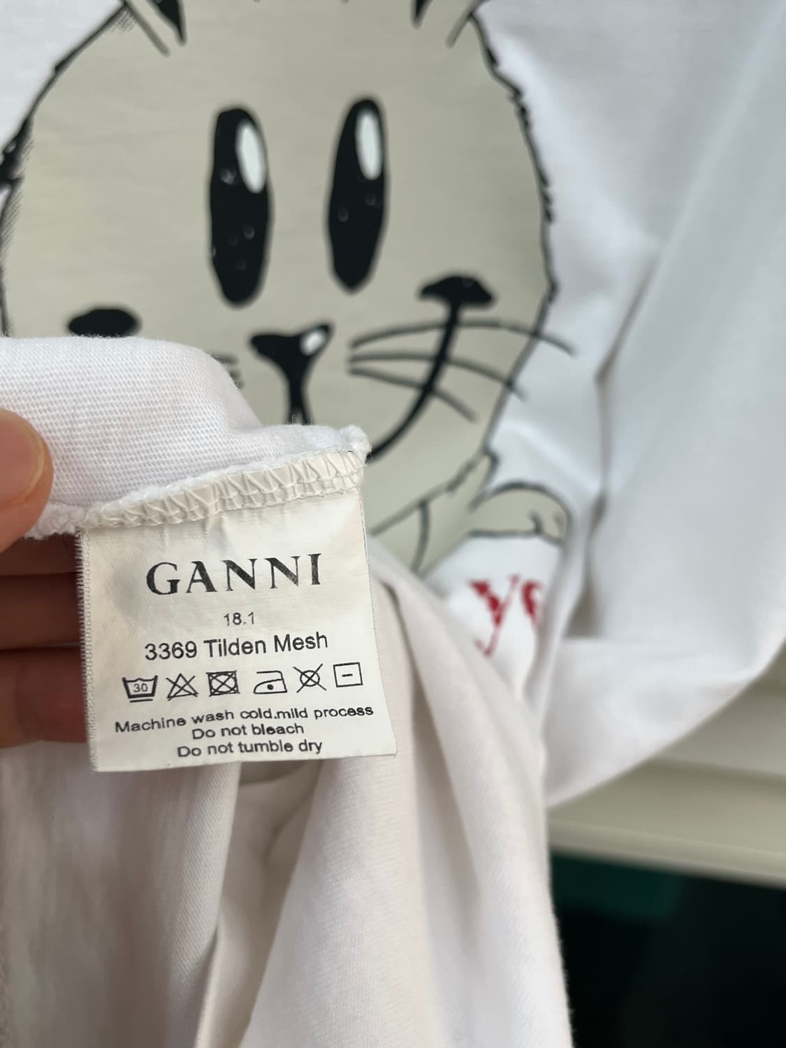 Ganni 반팔티 화이트 F 상품이미지4