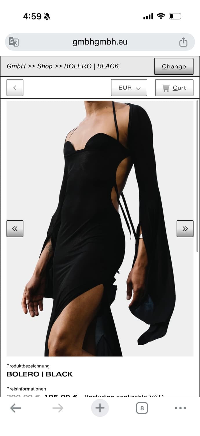 GmbH 게엠베하 볼레로 블랙 상품이미지1