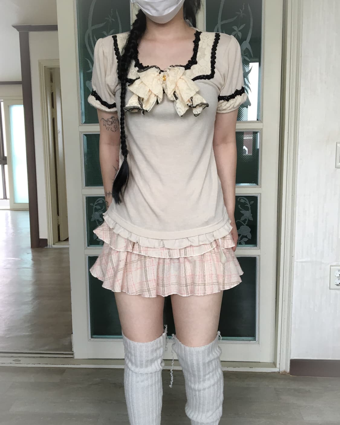 Axes femme ribbon point t shirt 상품이미지7