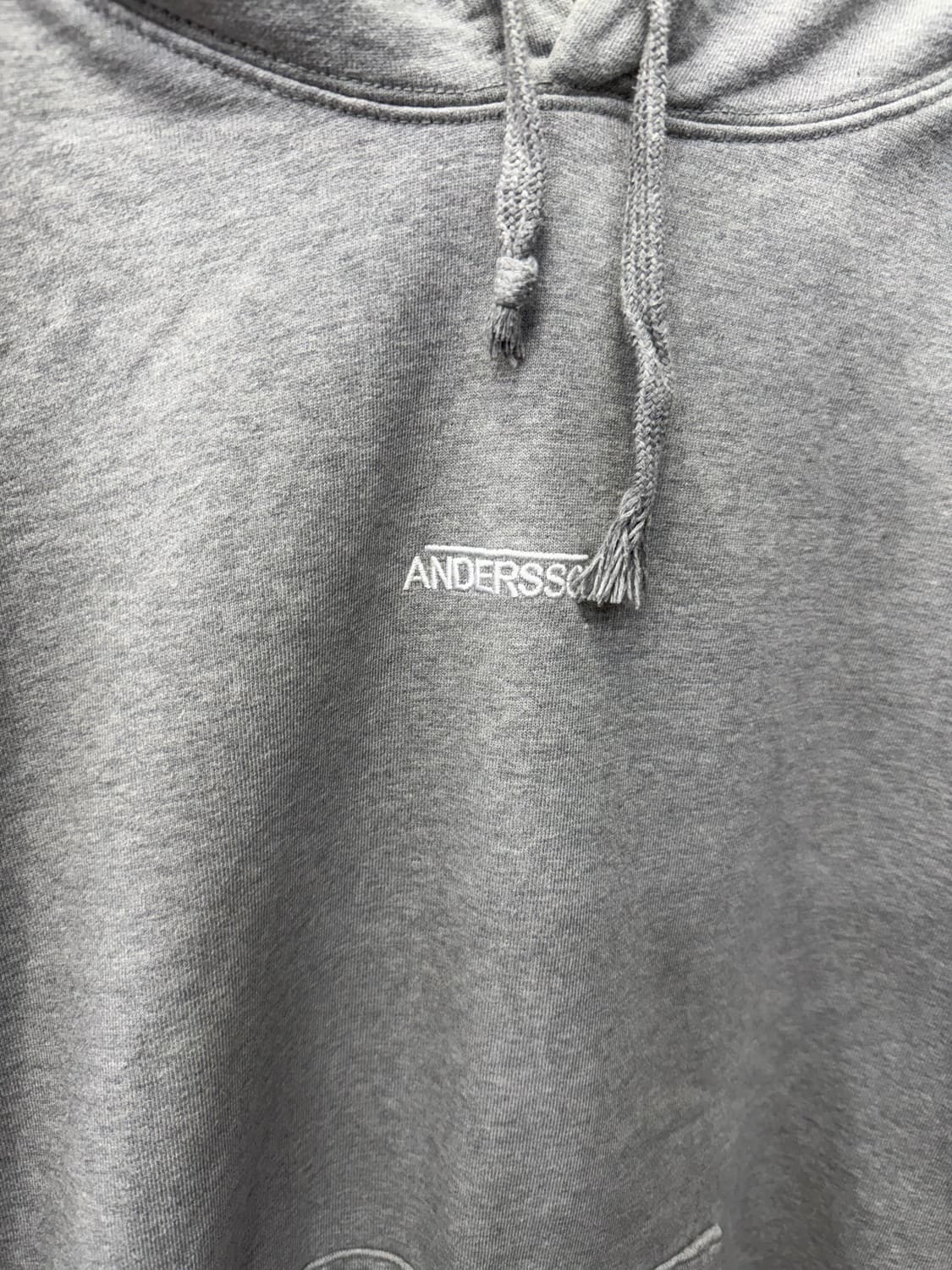 정품) 앤더슨벨 회색 후드티 L 상품이미지3