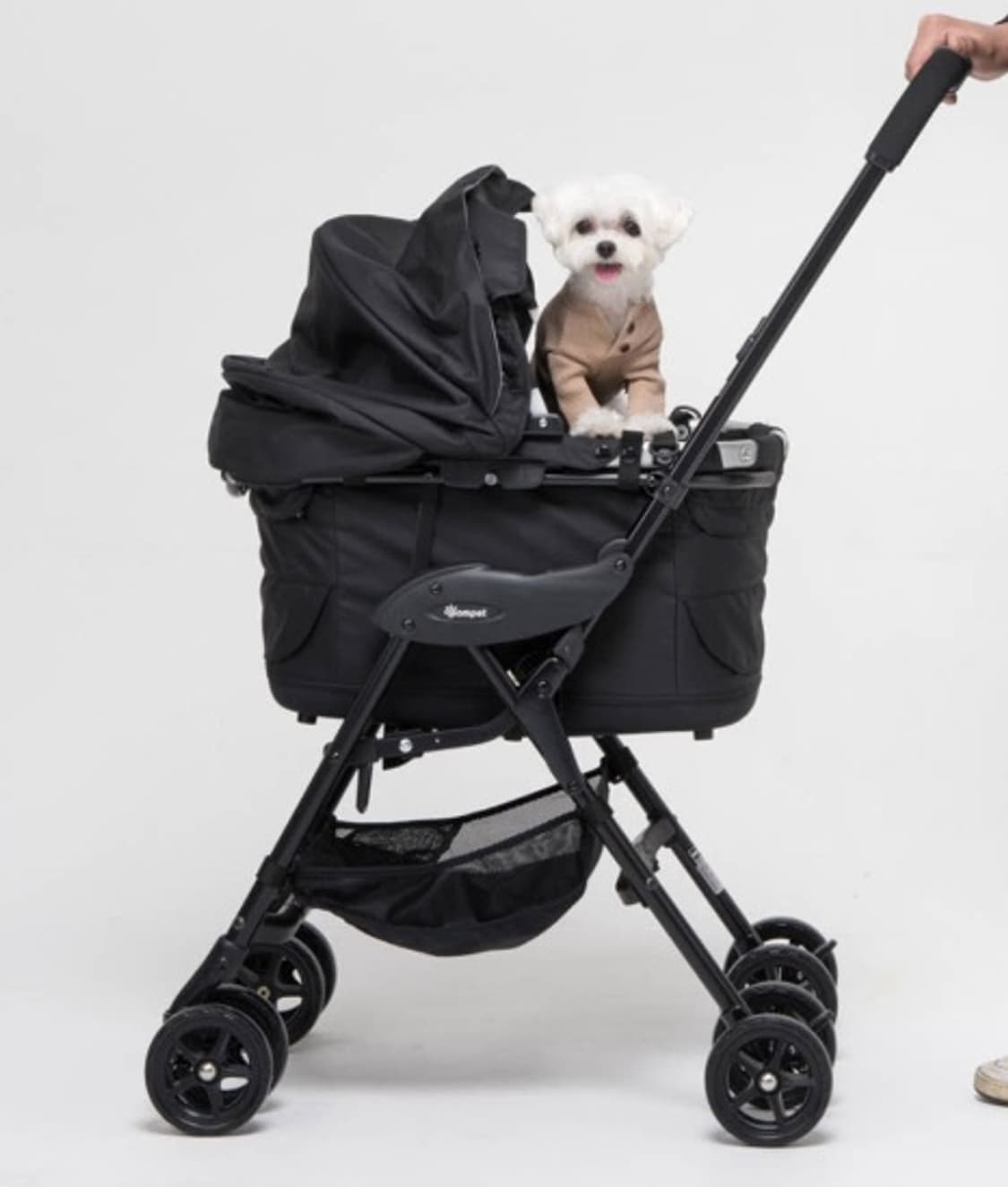 콤펫 미리미리 카시트 유모차 퓨어블랙 상품이미지1