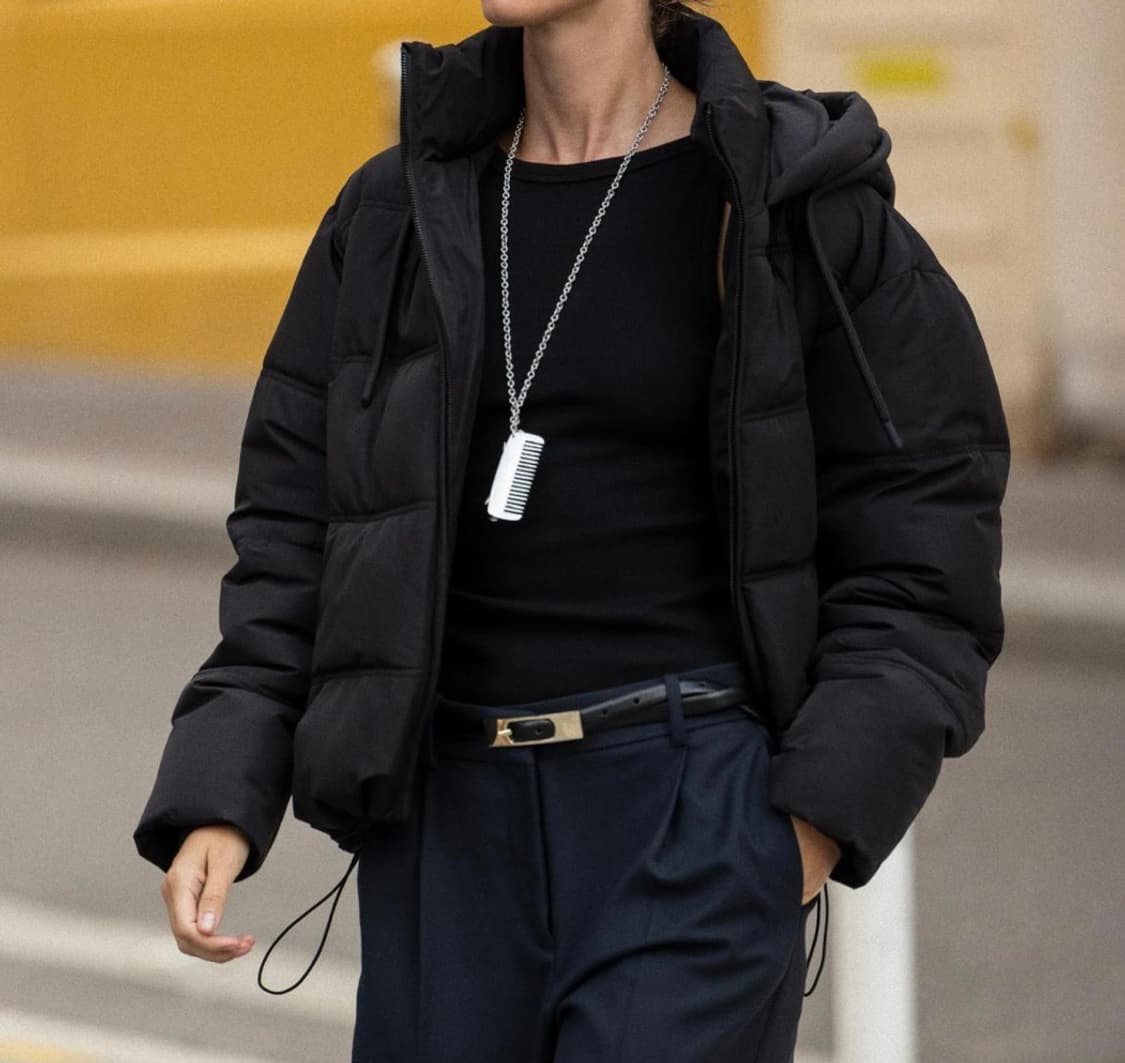 자라 후드 패딩 블랙 상품이미지1