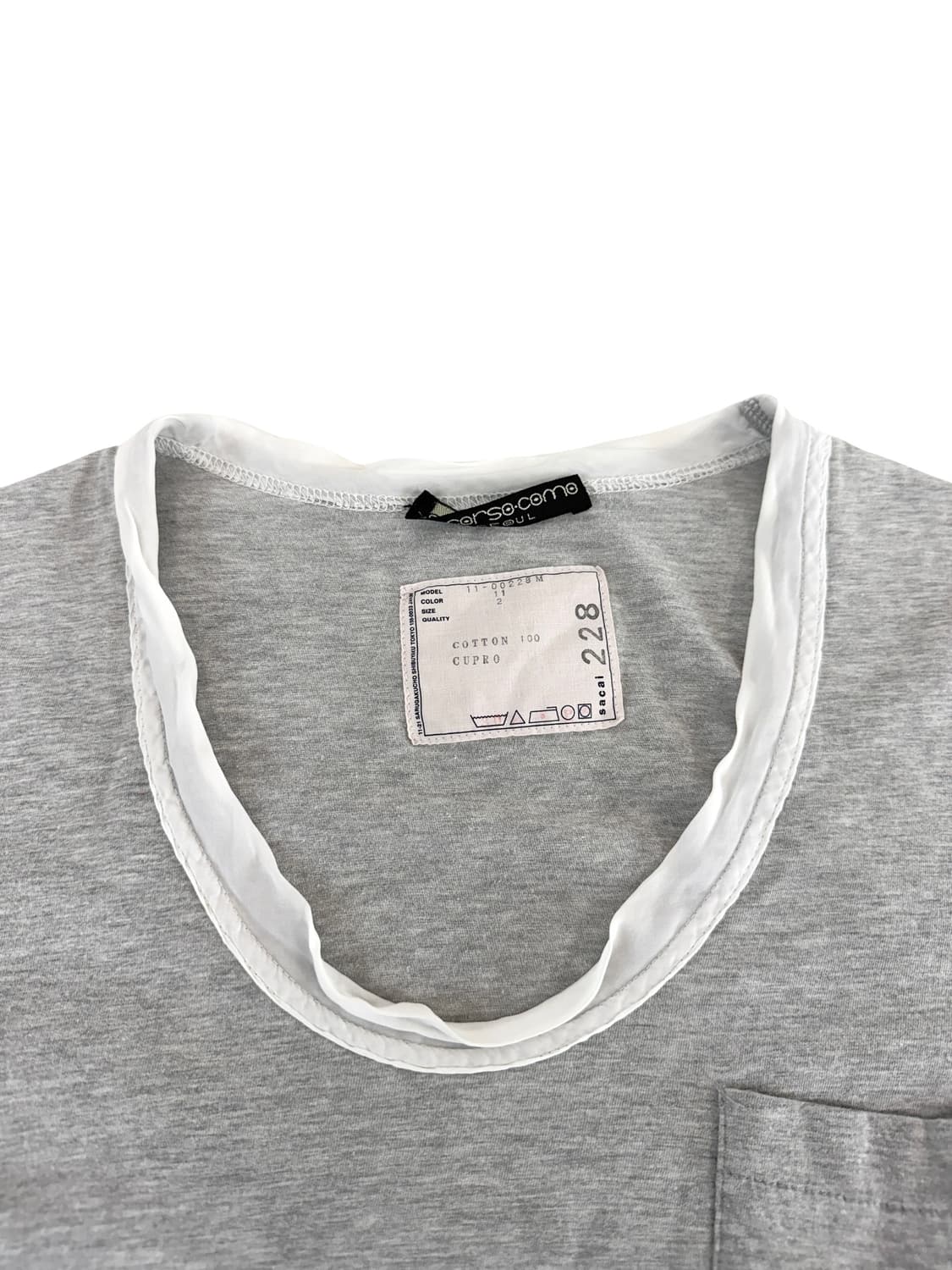 Sacai 큐프로 포켓 티셔츠 상품이미지2