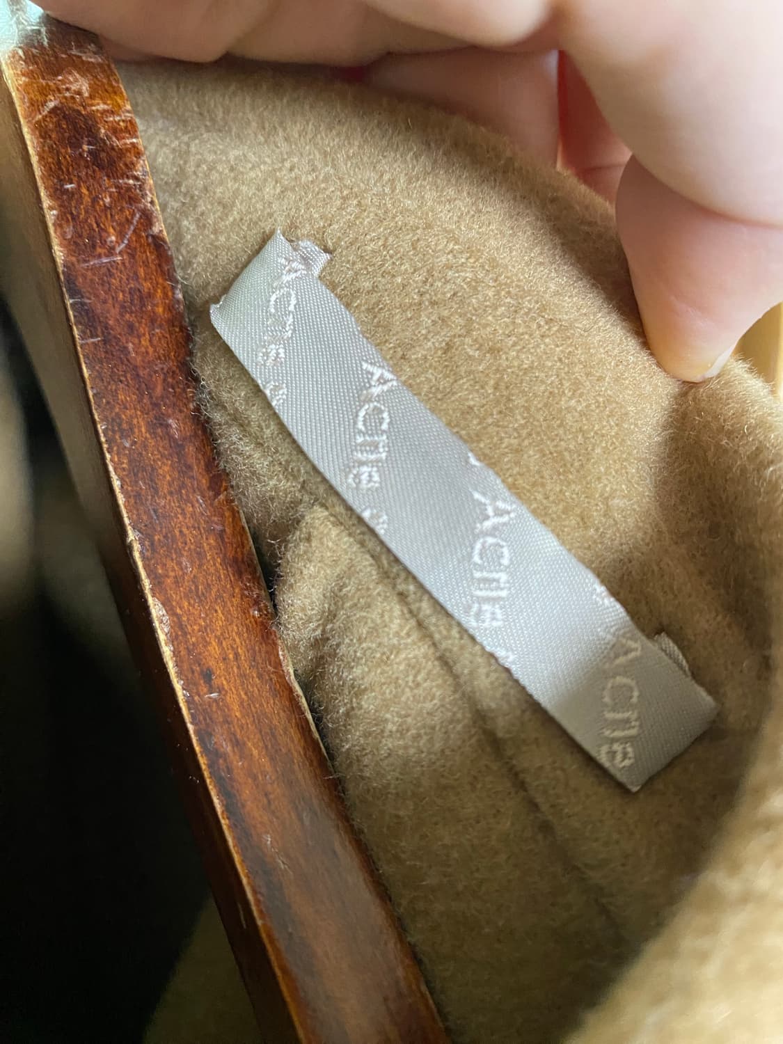 18fw 아크네스튜디오 채드 울캐시 카멜 52 상품이미지4