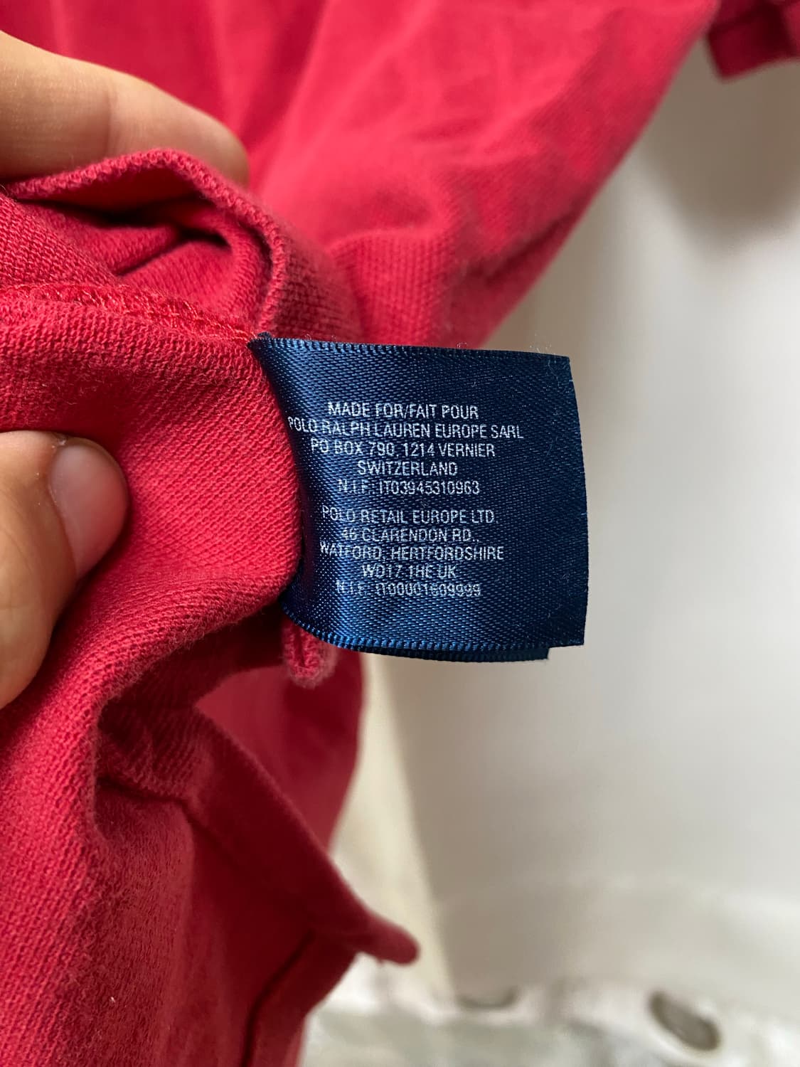 폴로 랄프로렌 PK 카라티 레드 XL 상품이미지4