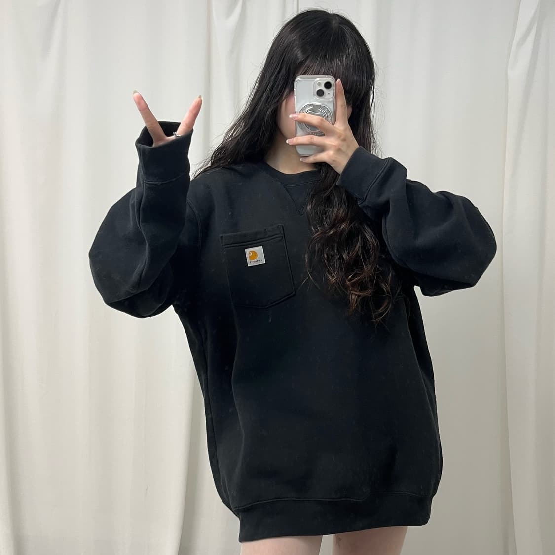 Carhartt black sweatshirt 상품이미지2