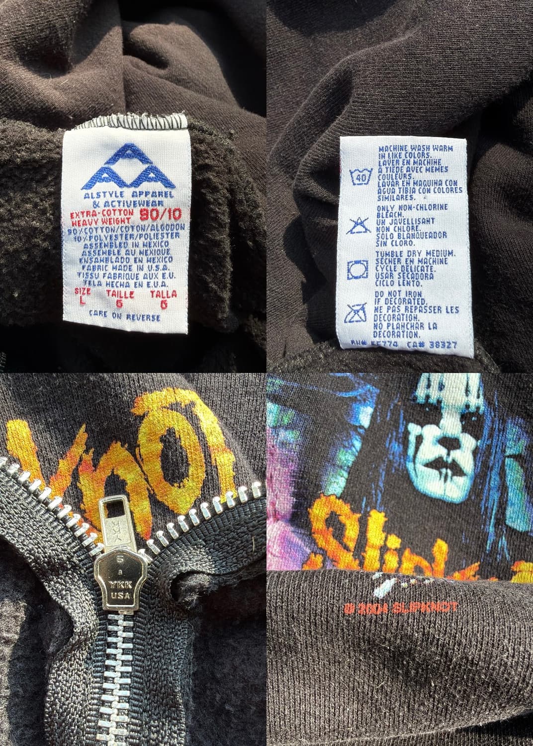 Slipknot 2004s 슬립낫 빈티지 후드 집업 상품이미지8