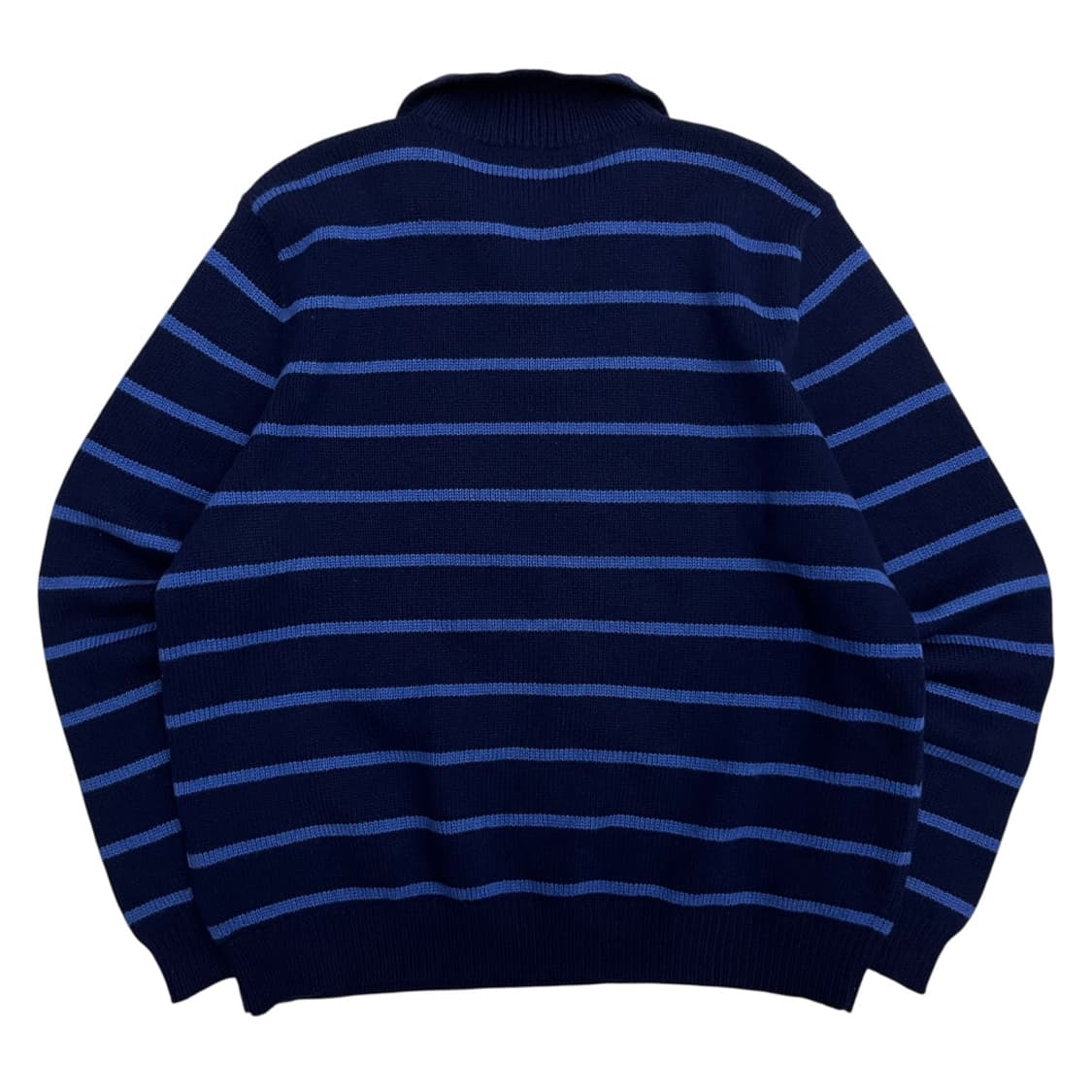폴로 랄프로렌 블루 스트라이프 반집업 니트 XXL 상품이미지3