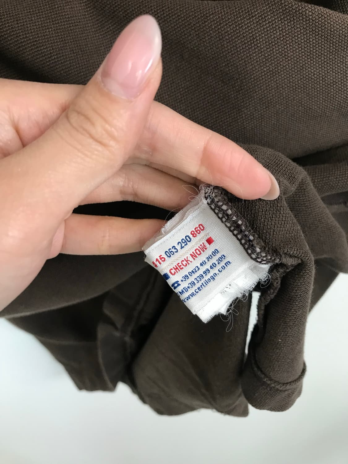 몽클레어 와펜 카키 피케 반팔 카라 티셔츠 상품이미지6