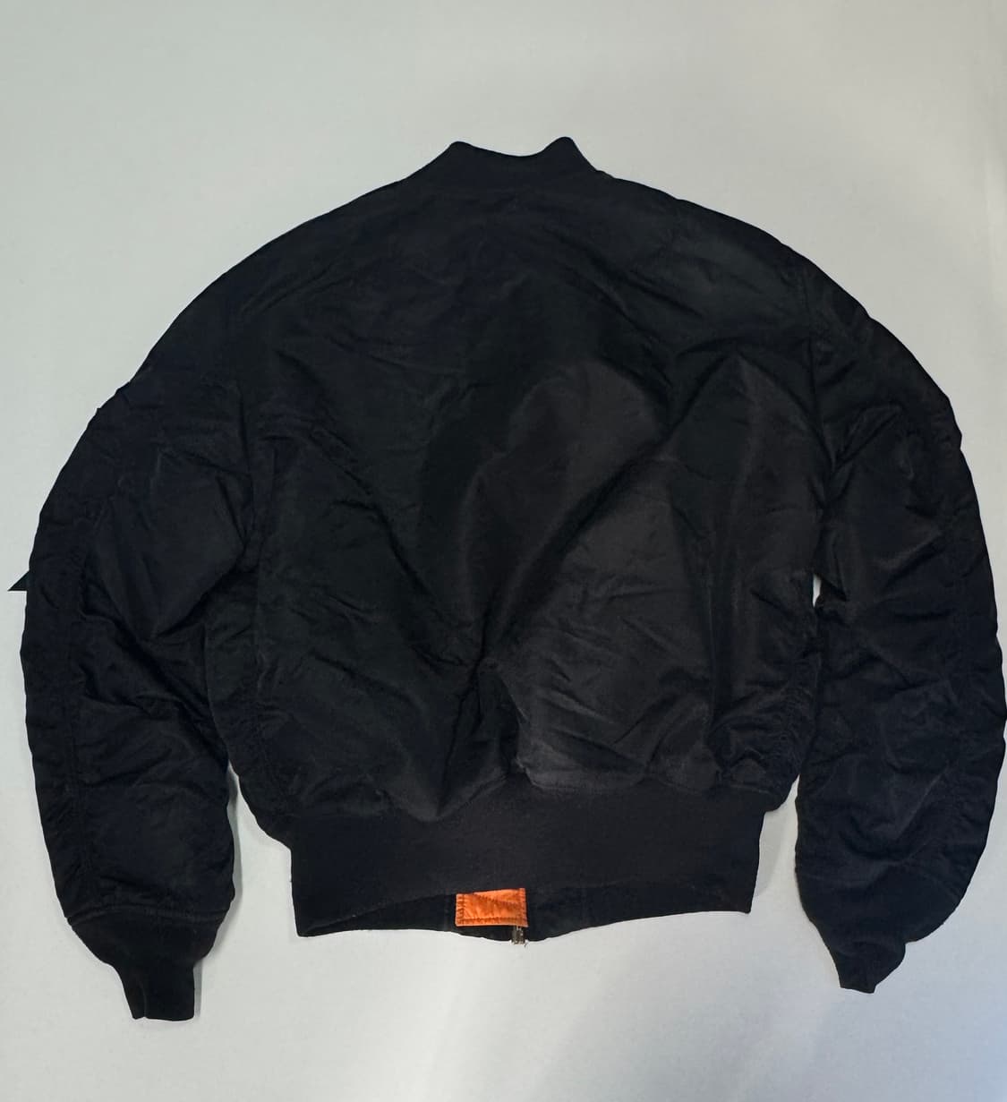 알파인더스트리 블랙 크롭 ma1 봄버 자켓 상품이미지2