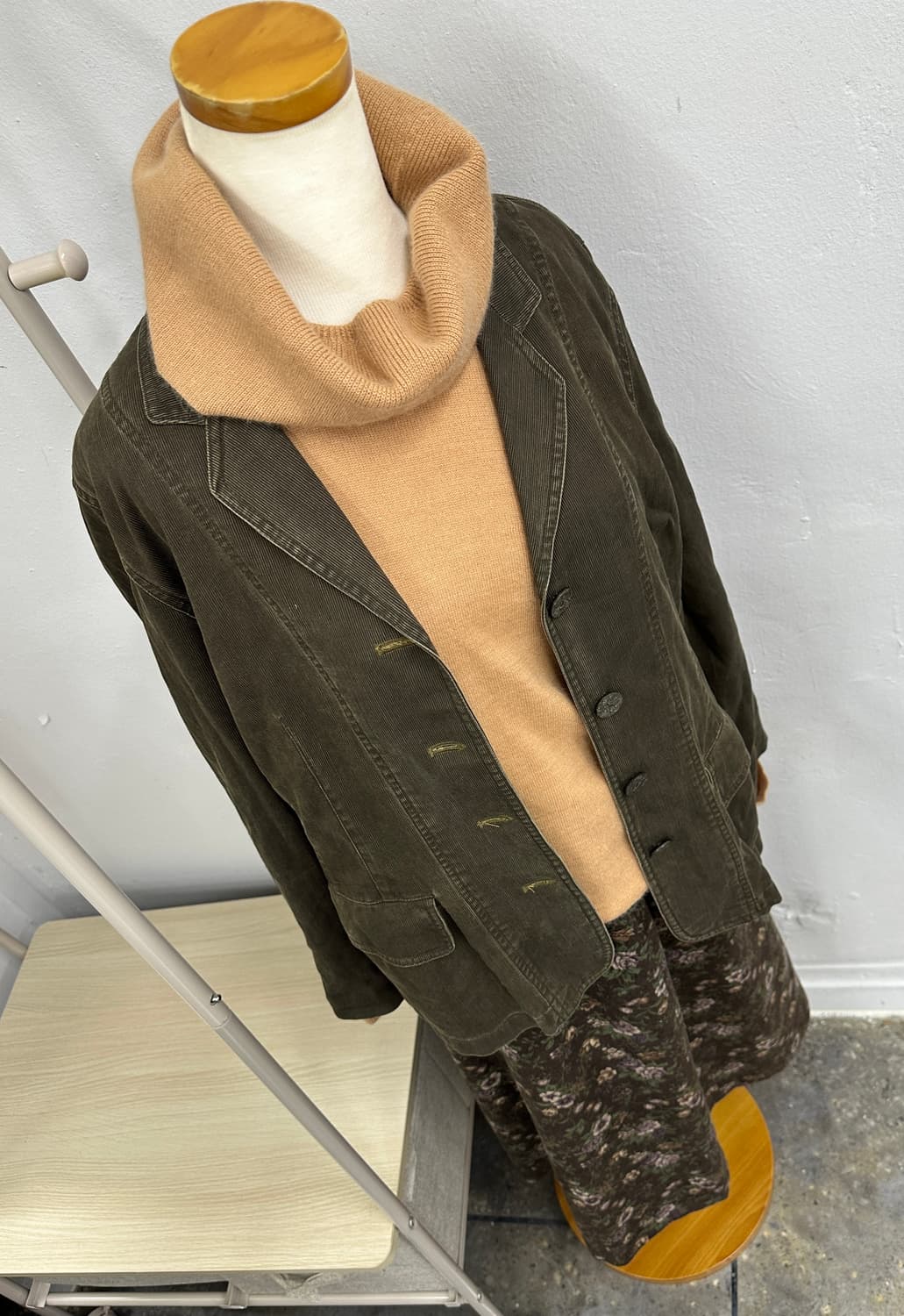 🍄‍🟫하구미의 가을 그런지 코디세트 🍄‍🟫 자켓 니트 오리엔탈 상품이미지7