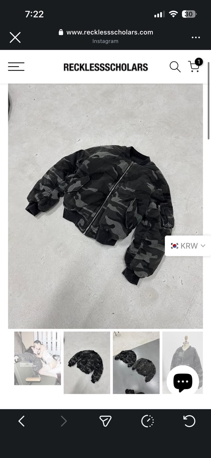 L recklessscholars 봄버 상품이미지2