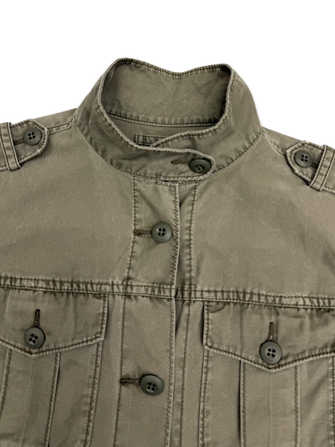 빈티지 유니클로 카키 라인 밀리터리 자켓 상품이미지3